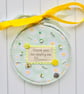 Personalised Teacher Gift Daisy Hoop Thank You for Helping Me Bloom End of Term 