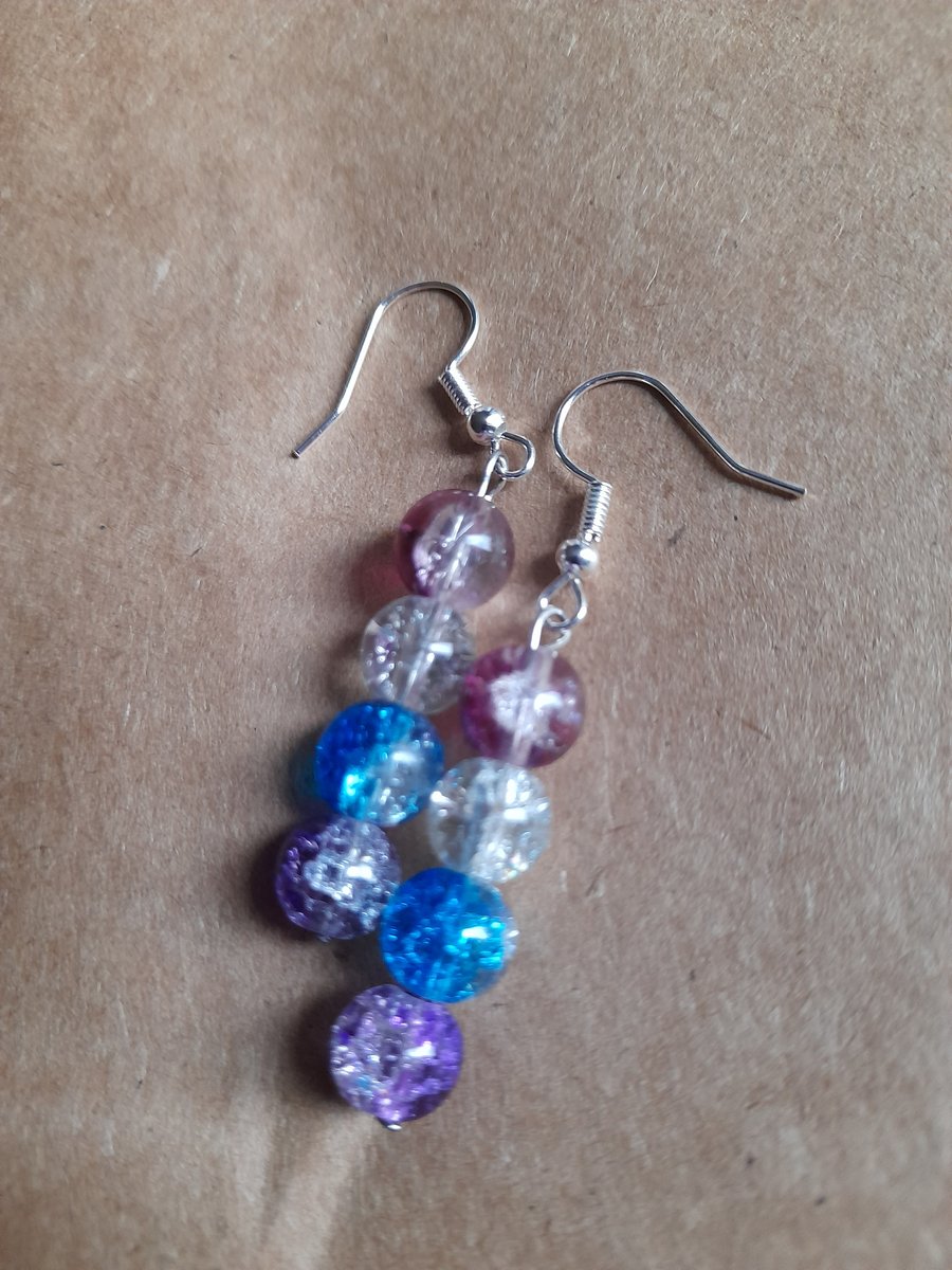 Glass bead earrings 