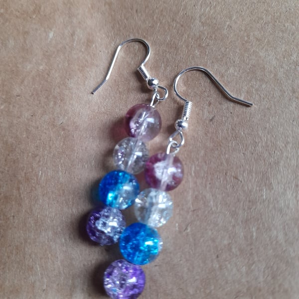 Glass bead earrings 