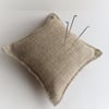 Plastic free jute and buckwheat felting pad and needles - MEDIUM