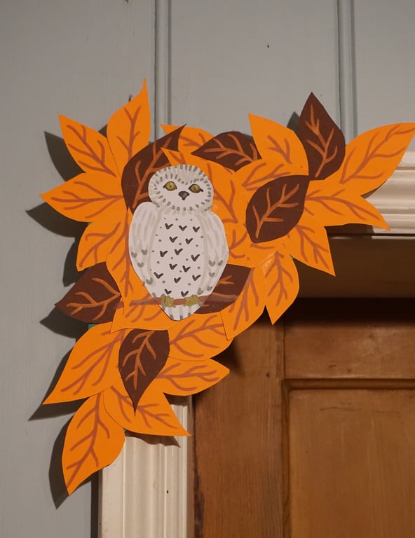 Hand made Halloween or Autumn corner decoration