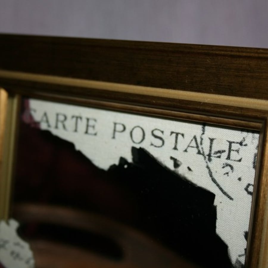 Shabby chic framed mirror,Carte Postale - French postcard