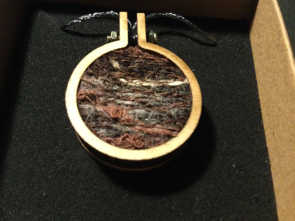 Strata or landscape ?    Mini Hoop Necklace