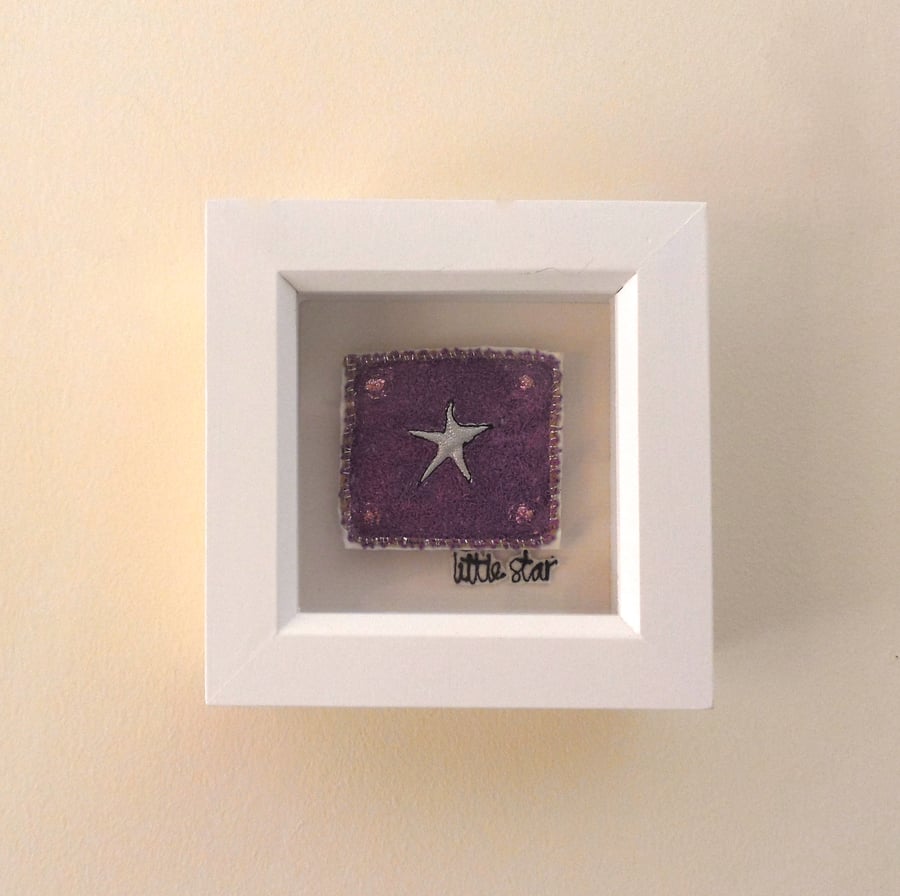 'Little Star' 2 - Framed Textile