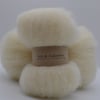 Carded Norwegian wool White