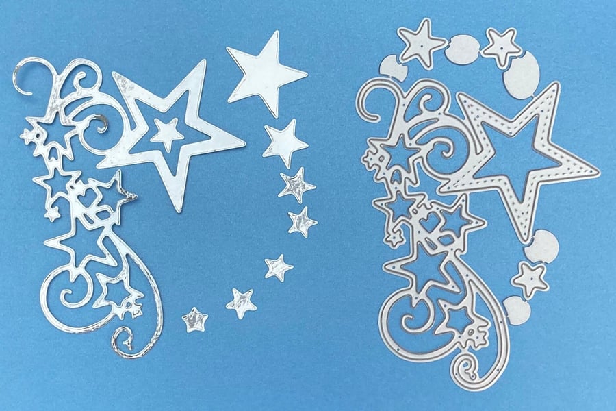 Stars Border Cutting Die: Card Making Essential (130mm x 90mm)