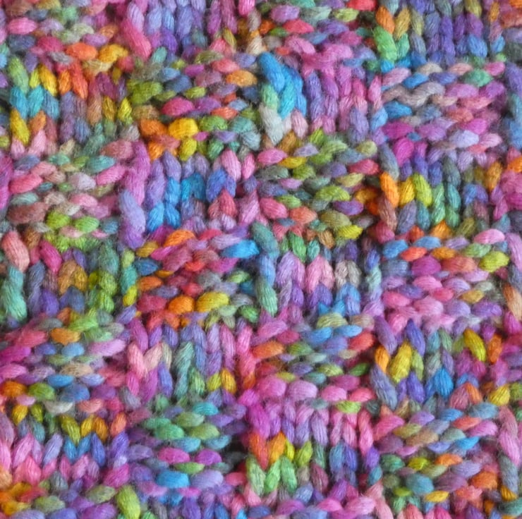 Extreme Knit Blanket in Basket Weave Stitch. S... - Folksy