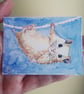 Hamster miniature ACEO Original Painting - Image 1