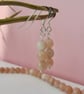 Summer Seconds Beaded peach-sunstone dangle earrings - Image 3