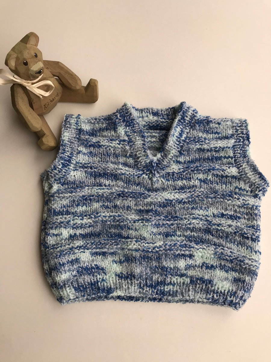 Shades of blue babies tank top