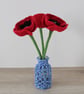 macrame vase,bud vase, small flora bottle - Image 3