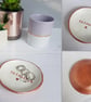 Personalised ring dish (trinket bowl), handmade, customised - Image 1