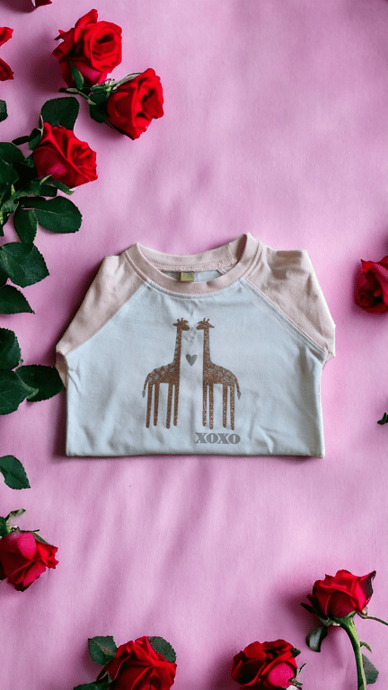 Baby girls size 6-12 months Giraffe t-shirt