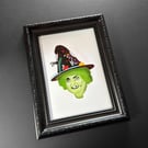 Grotbags A5 Art Print - White