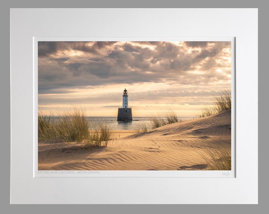 Rattray Head Lighthouse, Aberdeenshire, Scotland - A3 (50x40cm) Unframed Print