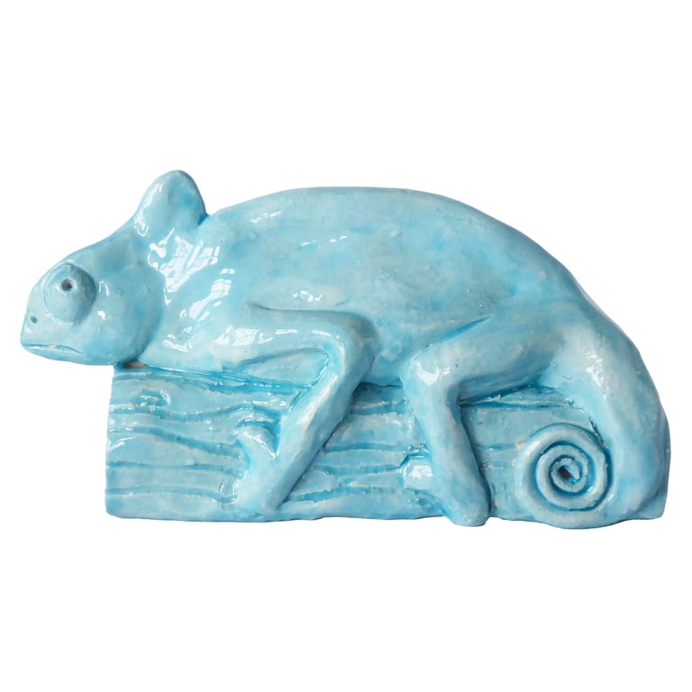 Chameleon Ceramic Ornament - Handmade