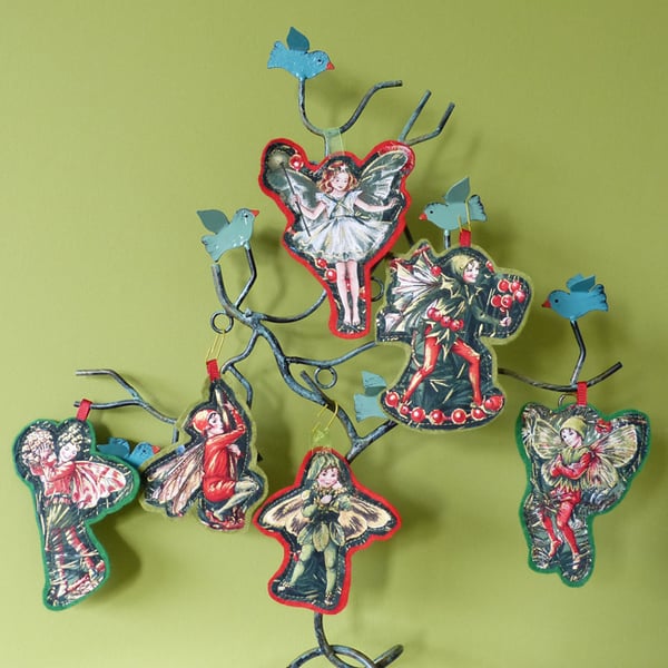 Flower Fairies - Set of 6 Christmas Tree decorations