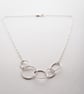 Organic Sterling Silver Loops Necklace - Image 1