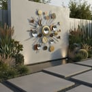 Garden wall sculpture