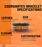Personalised Leather Bracelet with Coordinates and Optional Secret Message  - Image 9
