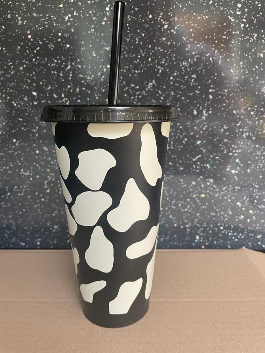 Cow Print Cold Cup