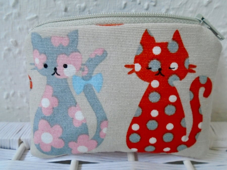 Kids Cotton Purse - Cats 