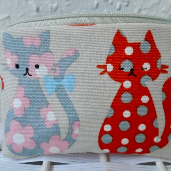 Kids Cotton Purse - Cats 