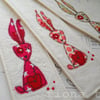 zombie easter bunny bookmark