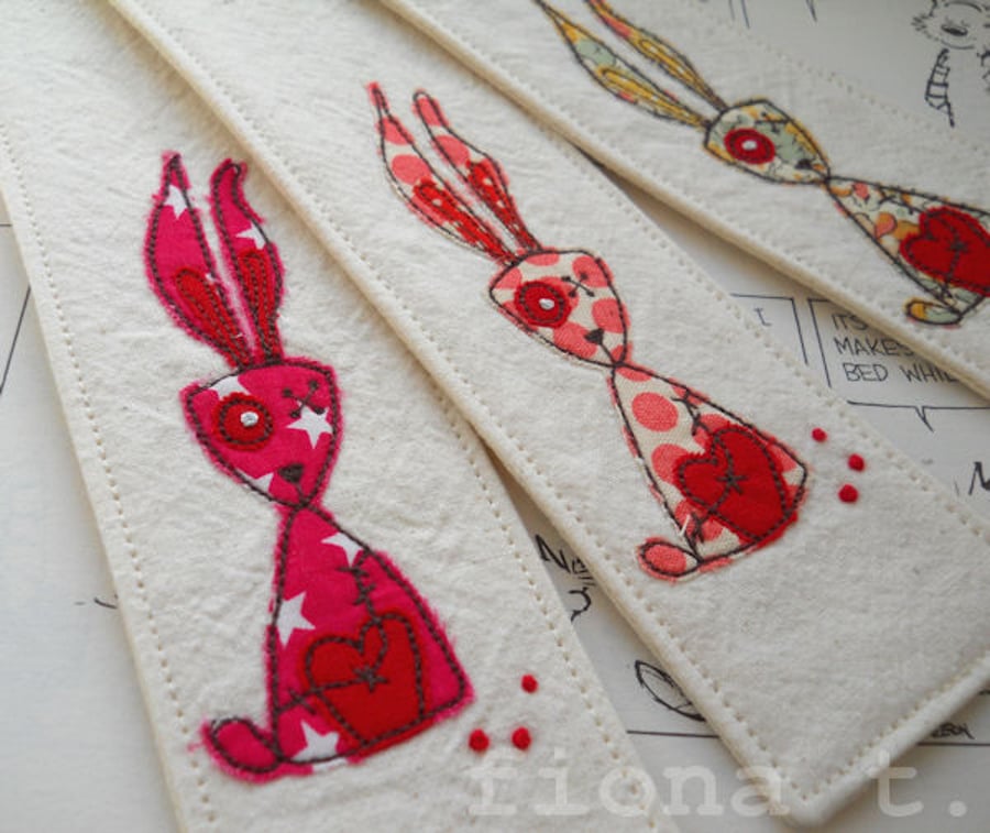 zombie easter bunny bookmark