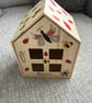 Wooden House Shaped Box