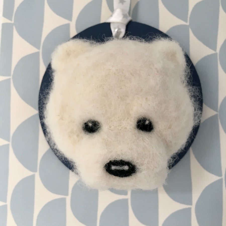 Polar Bear Cub Wall Decoration