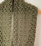 Olive Green Infinity Scarf - Handmade Crochet - Lightweight Scarves - Image 9