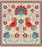 311B - Emberwing Garden, Birds, Flowers cross stitch Pattern LIGHT (PDF Chart)