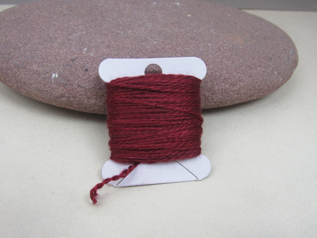 15m Natural Dye Lac Purple Pure Silk Embroidery Thread