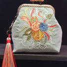 Rosemaling bouquet design purse 
