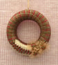 Christmas Wreath, Hoop In Festive Fabric - Image 1