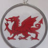 Suncatcher - Red Welsh Dragon - small 