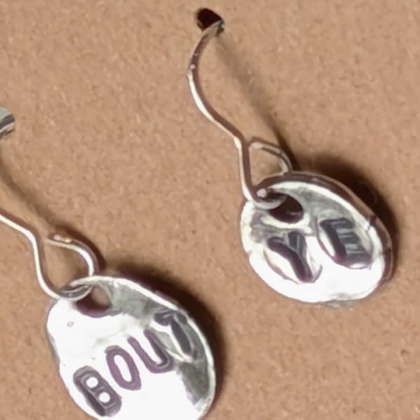 Fine Silver Bout Ye! Dangle Earrings