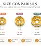 100pcs 6mm, 8 mm Gold Clear Rhinestone Rondelle Spacer Beads Jewellery Making - Image 2