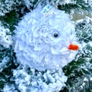 Handmade Snowman Christmas bauble