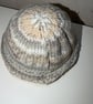 Hand knitted baby hat