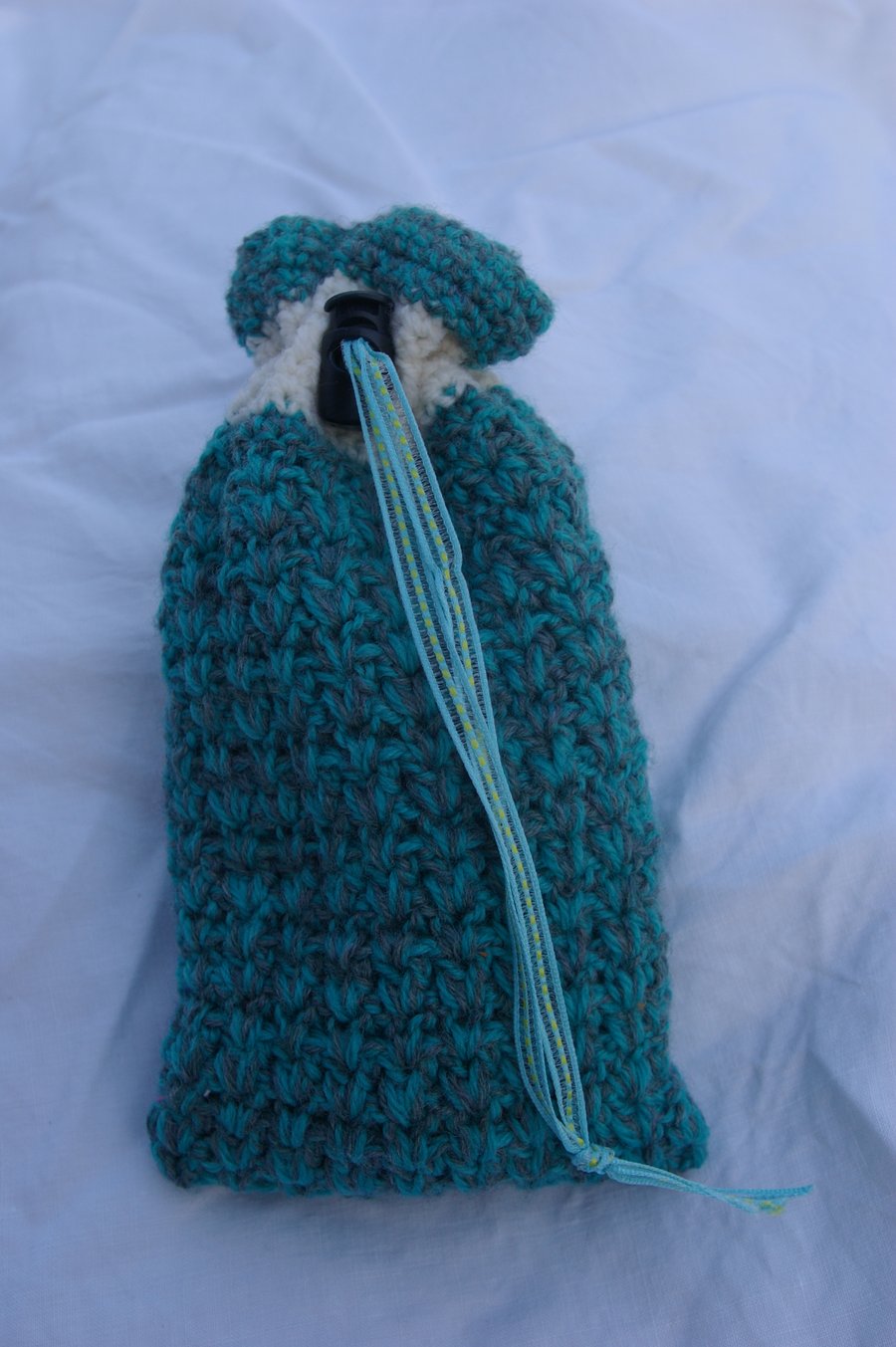 Christmas Gift Bag Crocheted in Greens