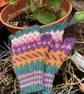 Acrylic & Wool fingerless gloves - Image 2