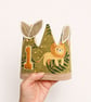 Personalised First Birthday Crown & Name Bunting Set - Safari Jungle Theme - Image 8