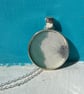 Blue Floral Pendant Necklace