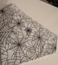Large size Handmade Halloween Cobwebs Doggy Bandana