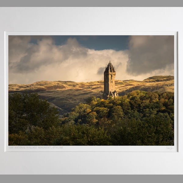 The National Wallace Monument, Stirling, Scotland - A3 (50x40cm) Unframed Print