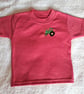Tractor, T-shirt, age 3-6 months, hand embroidered