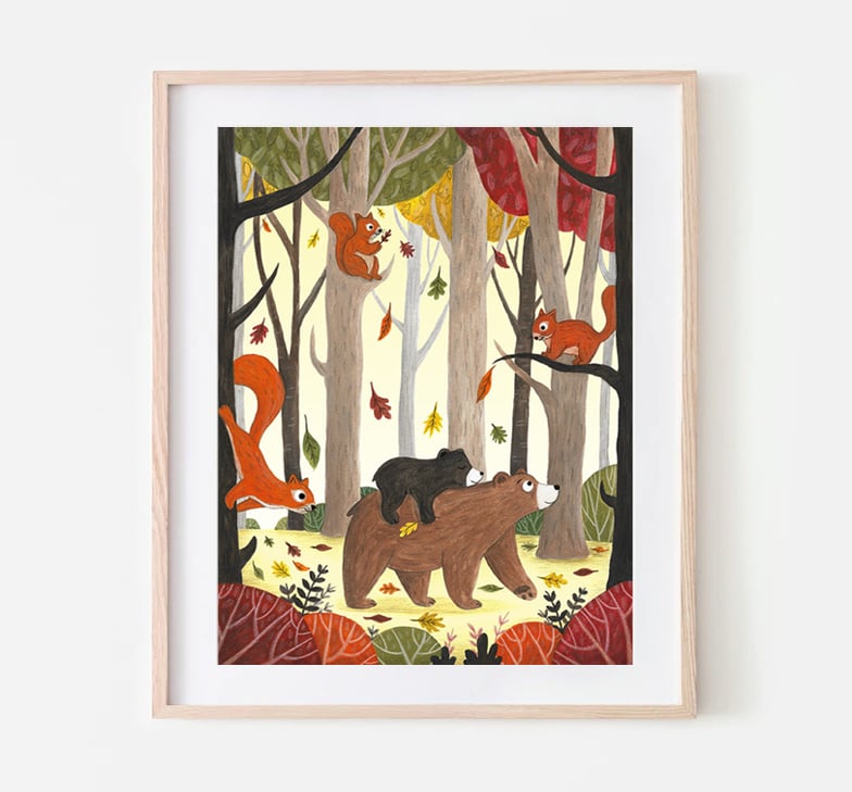 Bear Art Print - Signed 8 x 10 Print