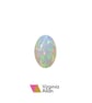 October Birthstone Ring - Hammered Silver & Opal - Handmade in England - Image 5